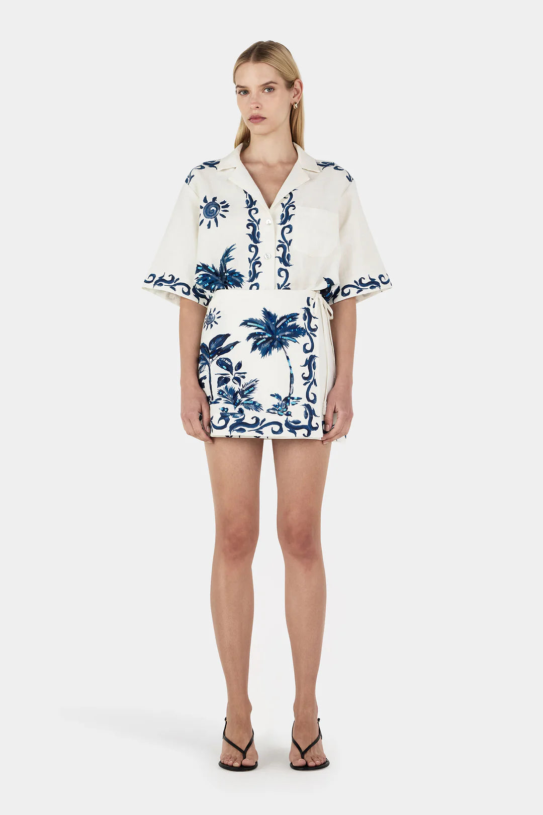 HANSEN & GRETEL - SABRINA MINI SARONG - BLUE HAWAII