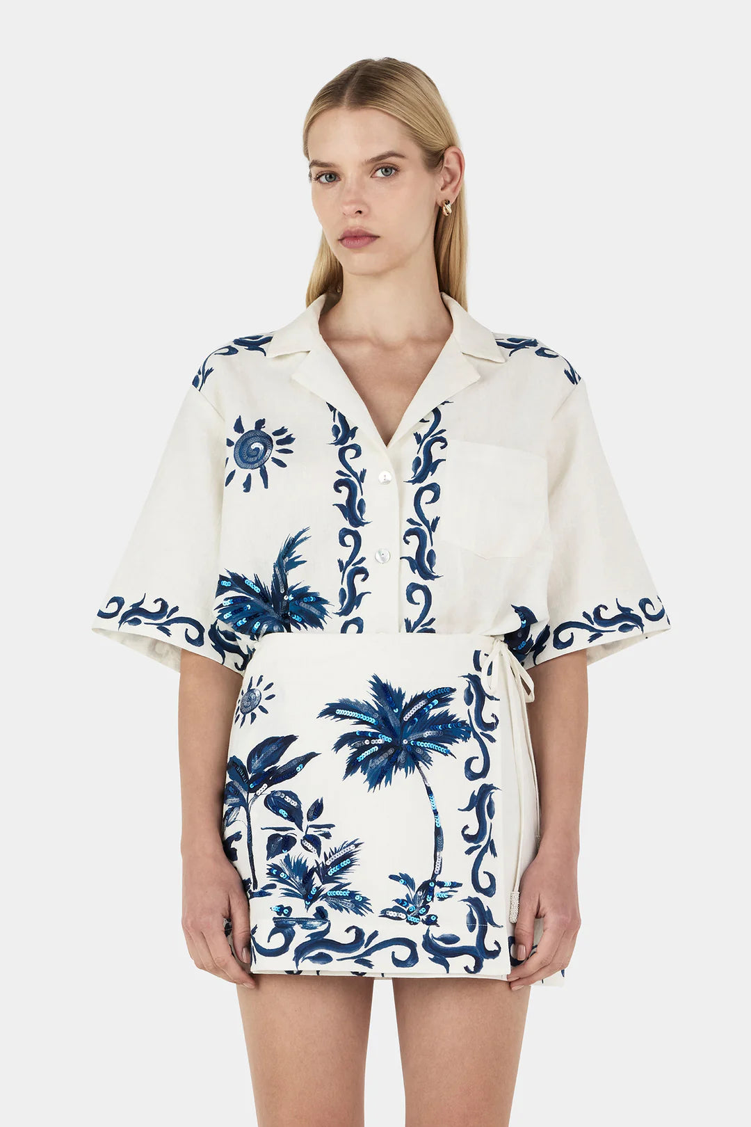 HANSEN & GRETEL - SABRINA MINI SARONG - BLUE HAWAII