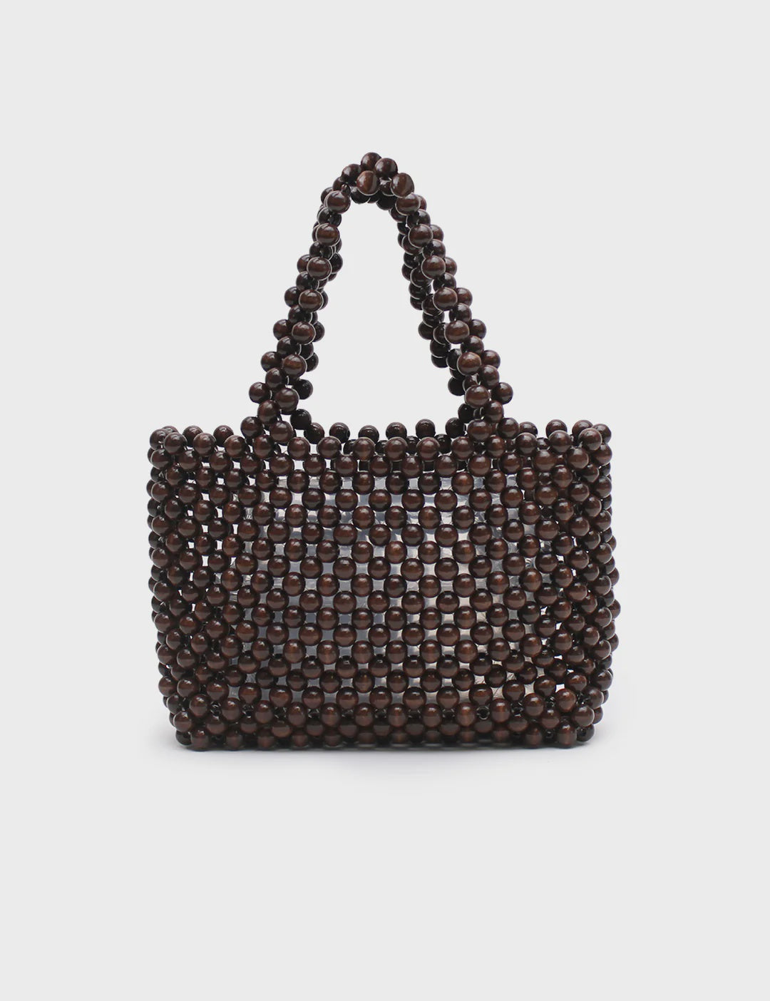 LA TRIBE - BONBON BEADED BAG - BROWN
