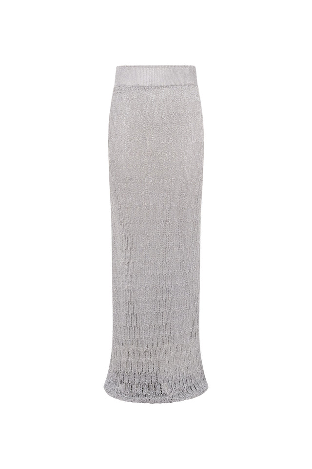 CAMILLA & MARC - JACQUE KNIT SKIRT - SILVER