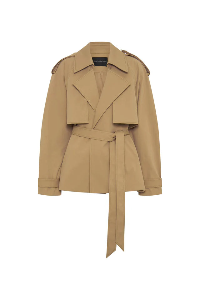 CAMILLA AND MARC -BURDOCK OVERSIZED TRENCH JACKET - LATTE