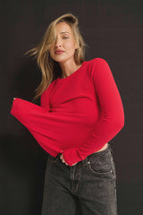 PRIMI - CARINA LONG SLEEVE - RED