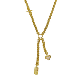 MOUNTAIN & MOON - CASSIA NECKLACE - GOLD PEARL