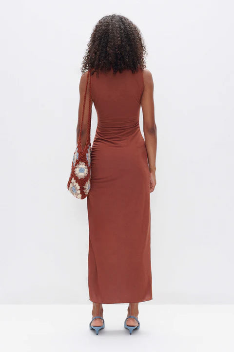 OWNLEY - CHAMELEON DRESS - BRONZE/BLUE