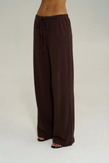 SUMMI SUMMI - LOUNGE PANT - CHOCOLAT