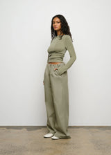 ONE OF OTHERS - CIERA LONG SLEEVE TOP - SAGE