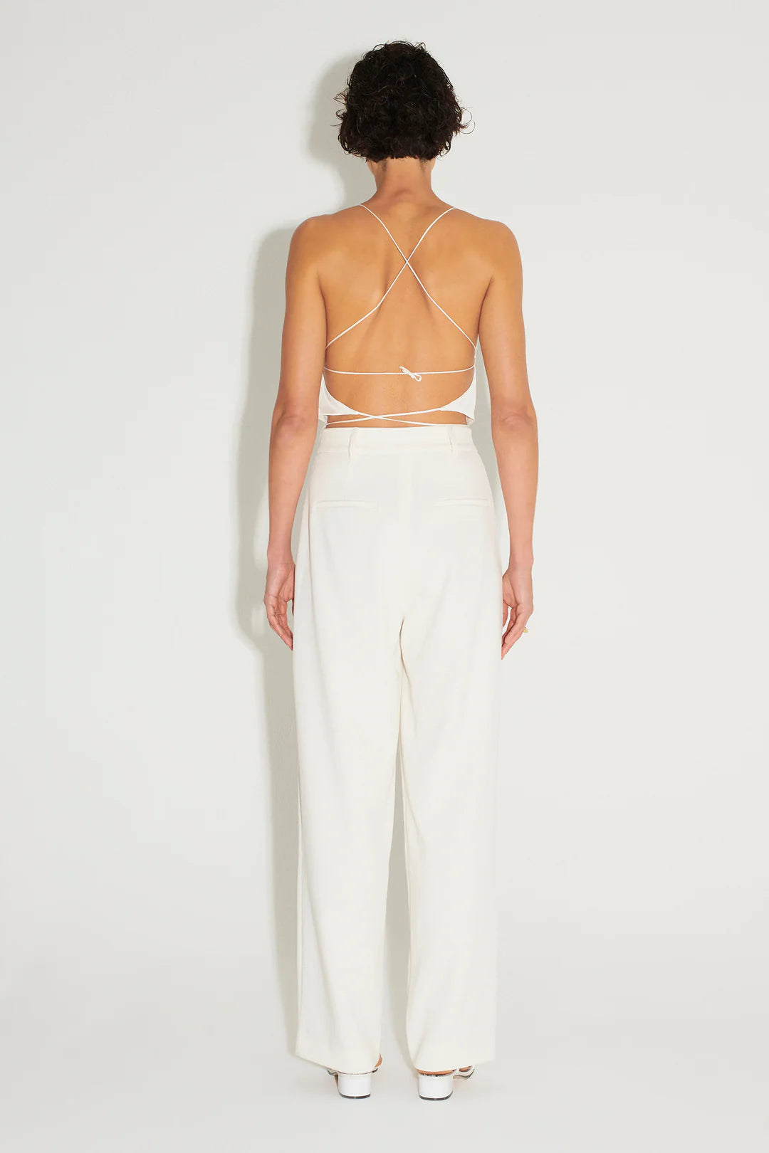 HANSEN & GRETEL - CLOVE HALTER TOP - IVORY
