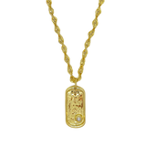 MOUNTAIN & MOON - CYPRESS NECKLACE - GOLD PEARL