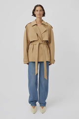 CAMILLA AND MARC -BURDOCK OVERSIZED TRENCH JACKET - LATTE