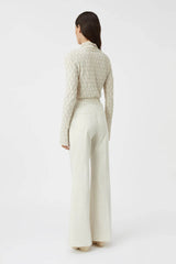 CAMILLA AND MARC - FLORIS PANT - IVORY MARLE