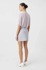 CAMILLA AND MARC - HALSTON MINI SKIRT - LILAC