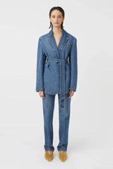 CAMILLA AND MARC - RYLAND DENIM BLAZER -  CLASSIC BLUE