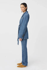 CAMILLA AND MARC - RYLAND DENIM BLAZER -  CLASSIC BLUE