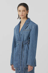 CAMILLA AND MARC - RYLAND DENIM BLAZER -  CLASSIC BLUE