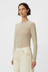 CAMILLA AND MARC - SAINT LONG SLEEVE TOP - LATTE