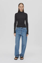 CAMILLA AND MARC - AXIAL LONG SLEEVE TOP - BLACK