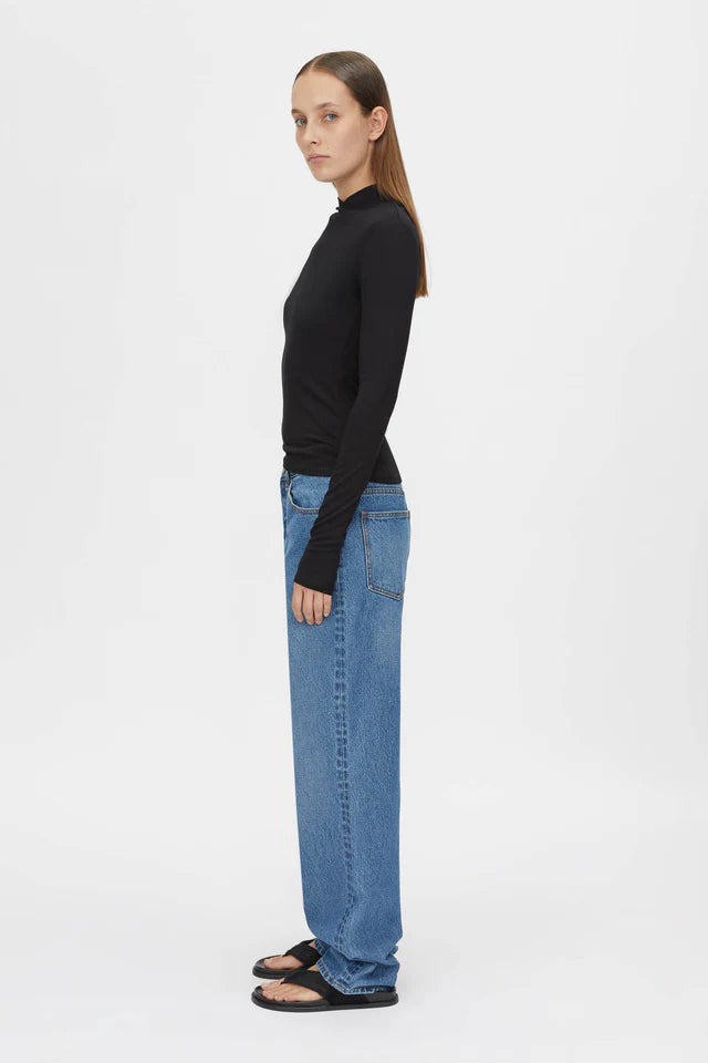 CAMILLA AND MARC - AXIAL LONG SLEEVE TOP - BLACK