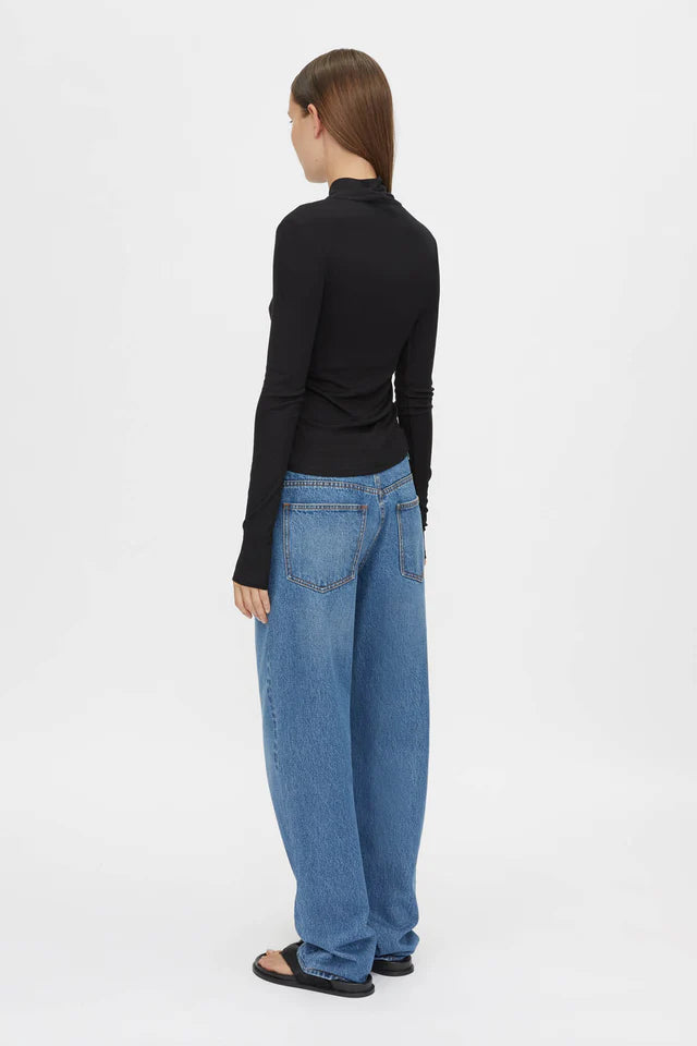 CAMILLA AND MARC - AXIAL LONG SLEEVE TOP - BLACK