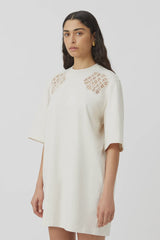 CAMILLA & MARC - CATERINA APPLIQUE TEE DRESS - IVORY