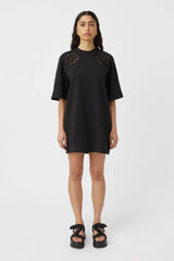 CAMILLA & MARC - CATERINA APPLIQUE TEE DRESS - BLACK