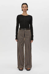 CAMILLA AND MARC - DELPHIN BUTTON DOWN TOP - BLACK
