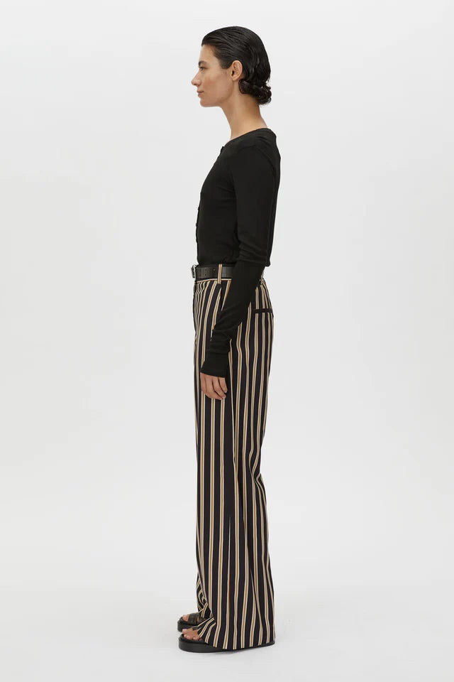 CAMILLA AND MARC - DELPHIN BUTTON DOWN TOP - BLACK