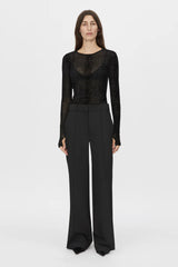 CAMILLA AND MARC - FIGUE LONG SLEEVE TOP - BLACK