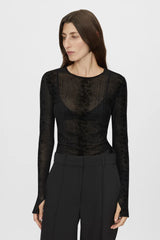 CAMILLA AND MARC - FIGUE LONG SLEEVE TOP - BLACK