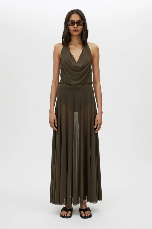 CAMILLA AND MARC - LOOM 2.0 SKIRT - DARK KHAKI