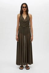 CAMILLA AND MARC - LOOM 2.0 SKIRT - DARK KHAKI