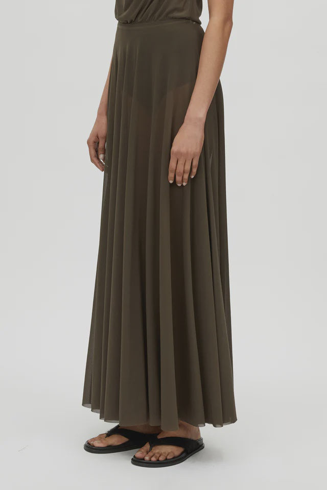 CAMILLA AND MARC - LOOM 2.0 SKIRT - DARK KHAKI