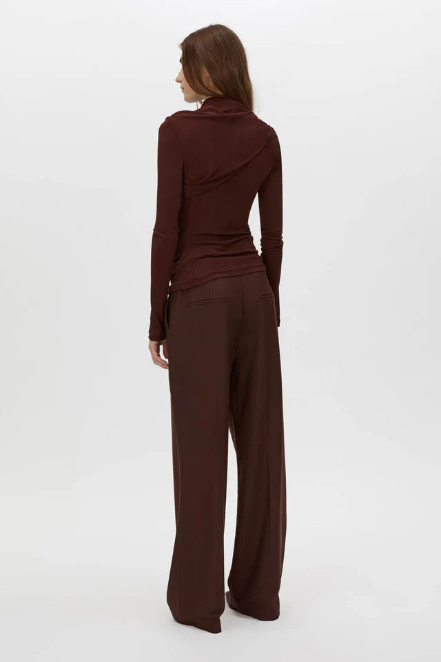 CAMILLA AND MARC - MAI LONG SLEEVE TOP - ALMANDINE