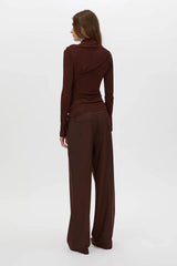 CAMILLA AND MARC - MAI LONG SLEEVE TOP - ALMANDINE