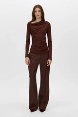 CAMILLA AND MARC - MAI LONG SLEEVE TOP - ALMANDINE