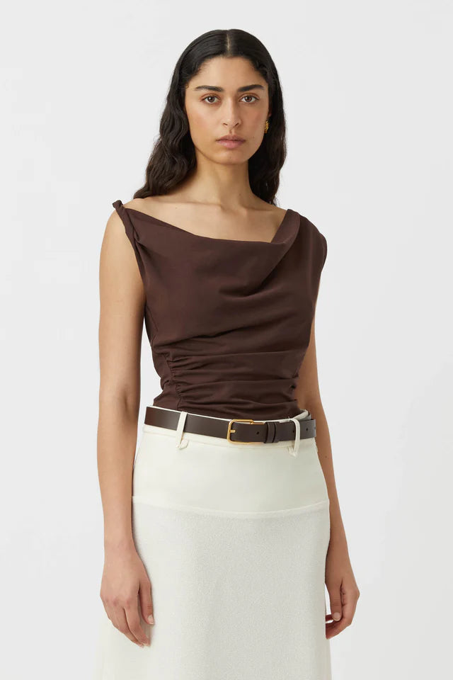 CAMILLA & MARC - MARA TOP - CHESTNUT