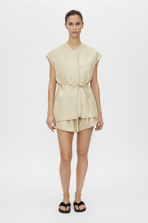 CAMILLA AND MARC - NOGUHI VEST - WHEAT