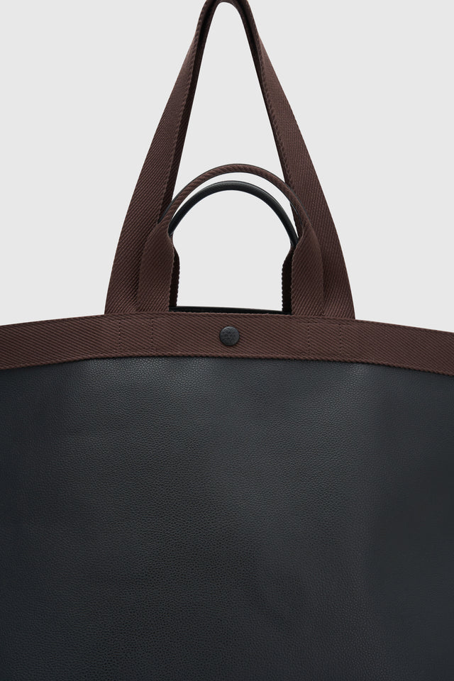 CAMILLA AND MARC - SOKI TOTE - BLACK/CHOCOLATE