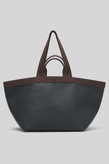 CAMILLA AND MARC - SOKI TOTE - BLACK/CHOCOLATE