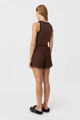 CAMILLA AND MARC - AGNA LACE SHORT - MOCHA