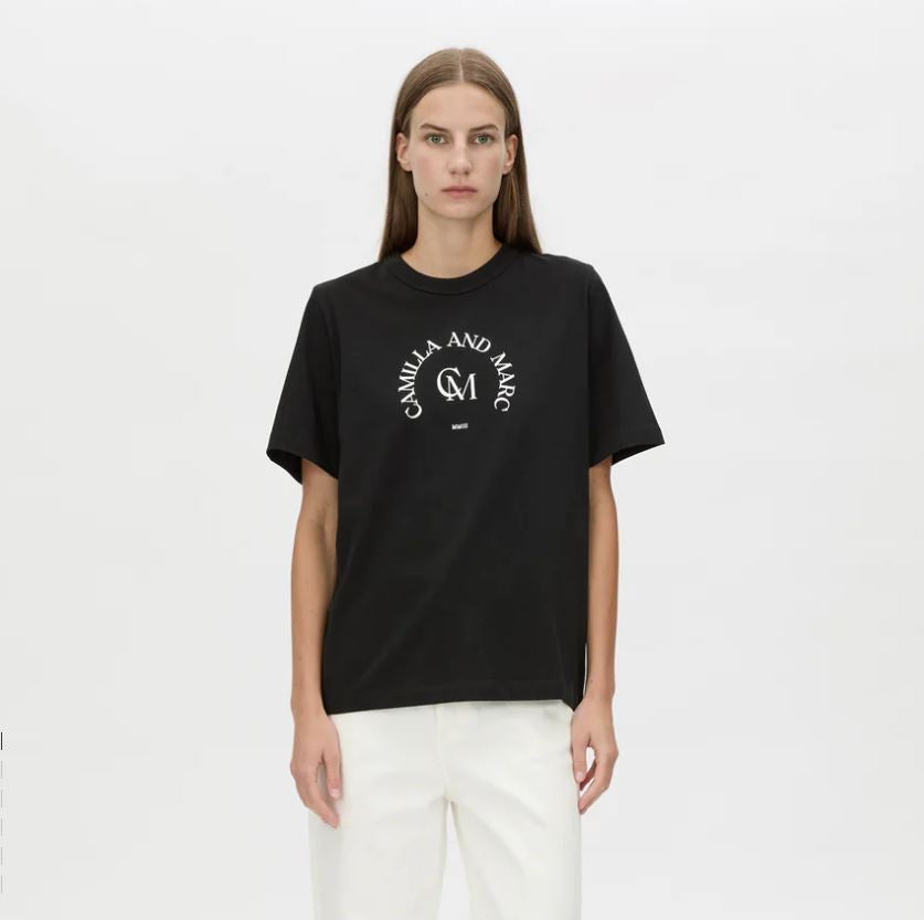 CAMILLA AND MARC - KARINE GRAPHIC TEE - BLACK