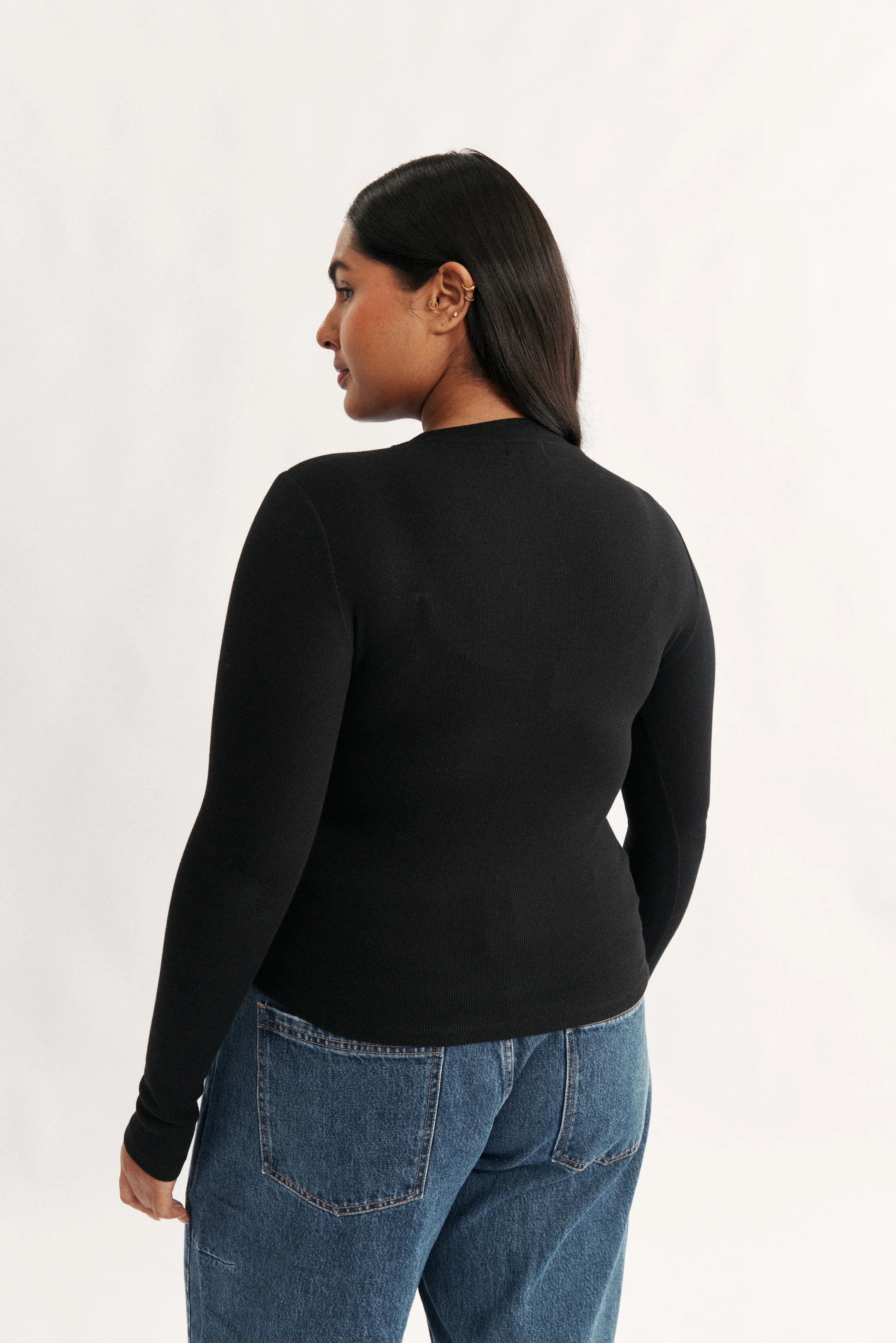 PRIMI - CARINA CLASSIC LONG SLEEVE BLACK