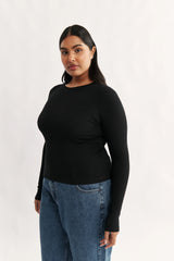 PRIMI - CARINA CLASSIC LONG SLEEVE BLACK