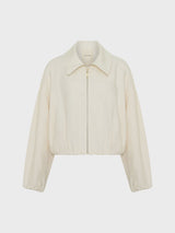 KIVARI - CASS CROPPED JACKET - IVORY