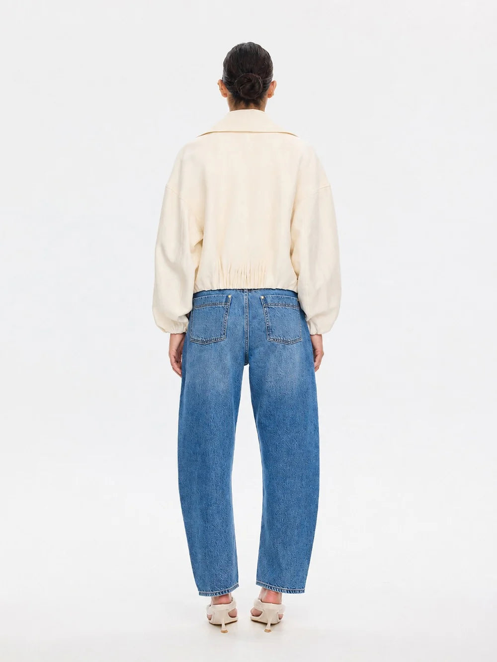 KIVARI - CASS CROPPED JACKET - IVORY
