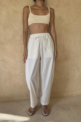 LILYA - COCONUT PANT - COCONUT IVORY