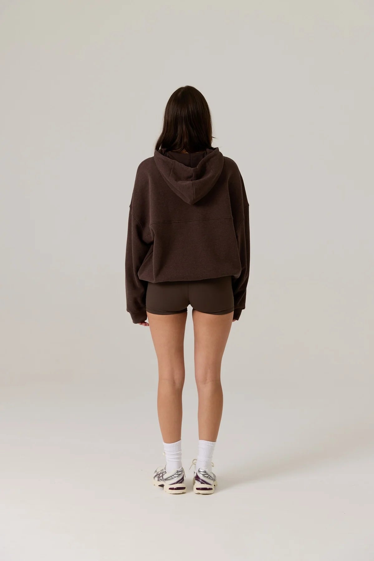 RAEF THE LABEL - FLEECE HOODIE - DARK TRUFFLE