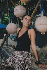 RAEF THE LABEL - ARIANA HIGH NECK TANK - BLACK