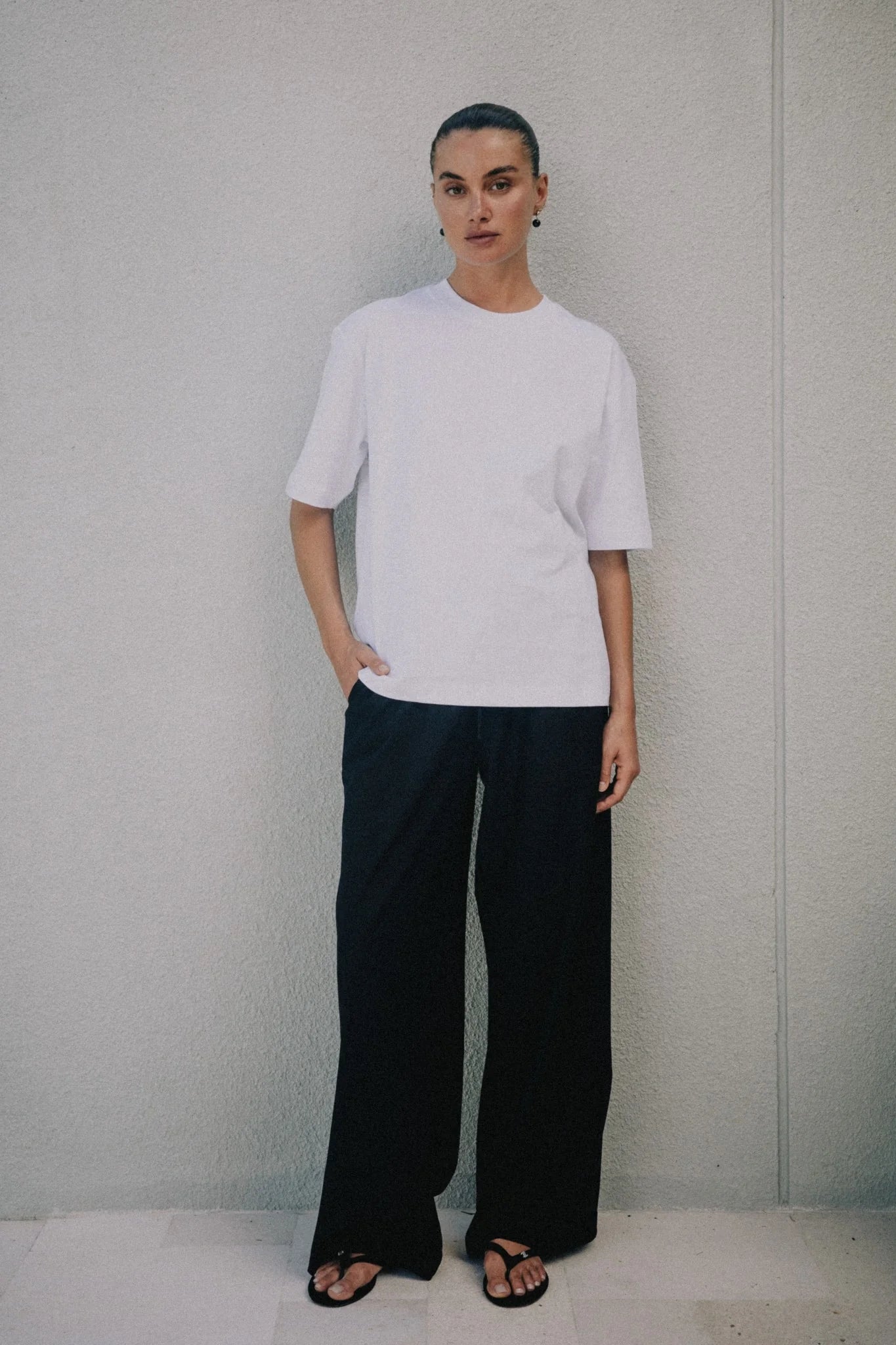 RAEF THE LABEL - ELLA BOYFRIEND TEE - WHITE