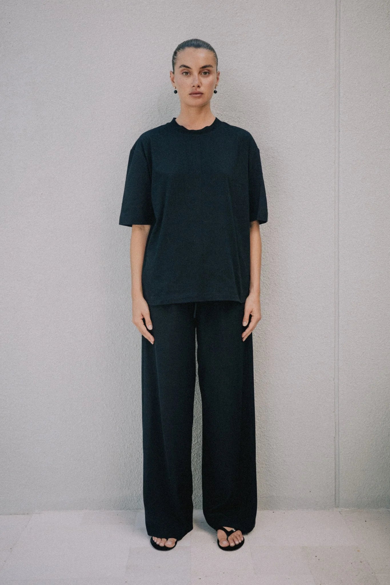 RAEF THE LABEL - ELLA BOYFRIEND TEE - BLACK