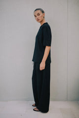 RAEF THE LABEL - ELLA BOYFRIEND TEE - BLACK